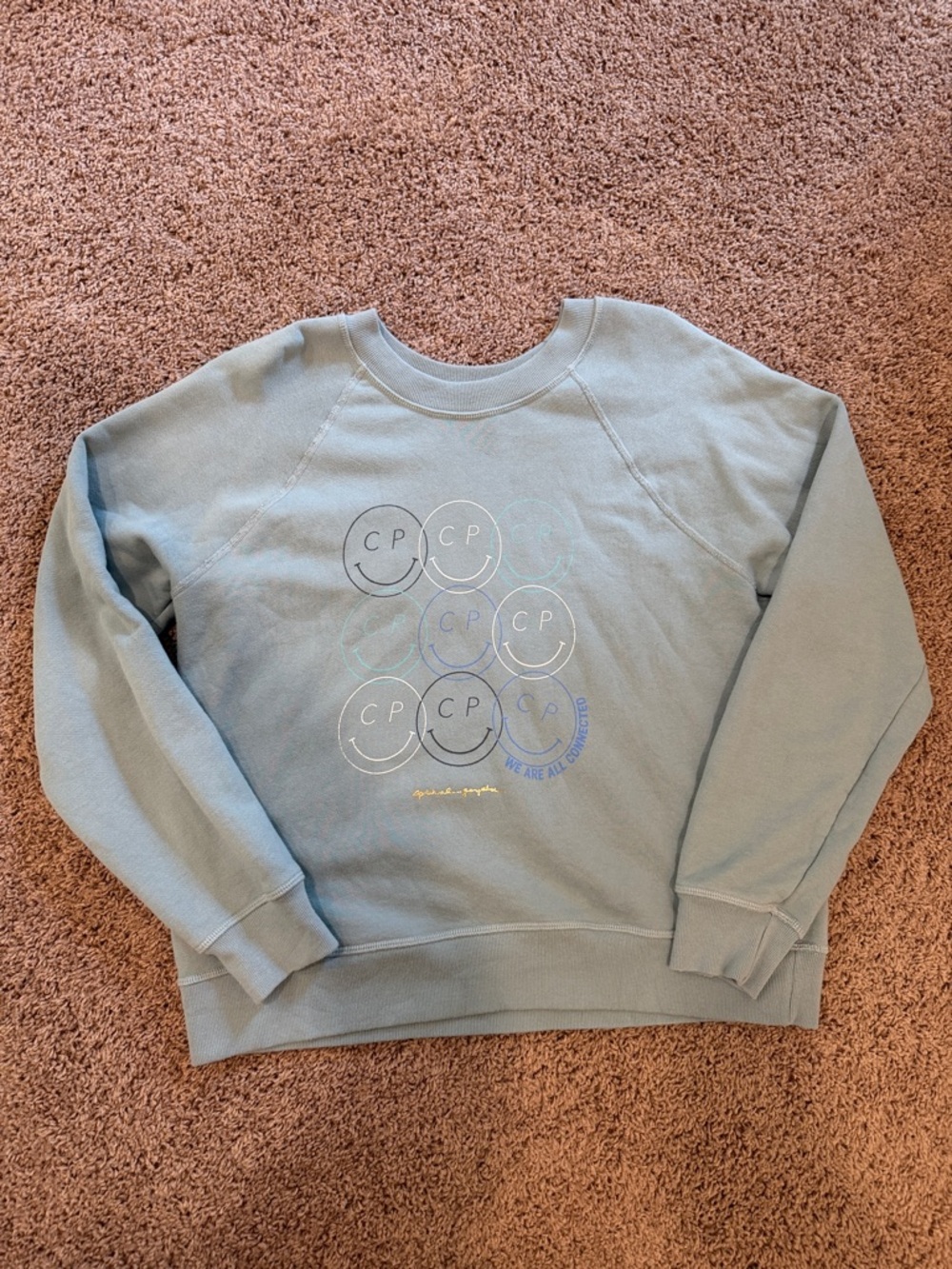 Spiritual Gangster Club Pilates Green Crewneck Sweatshirt - Picture 3 of 6
